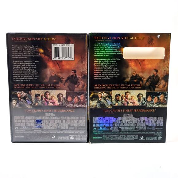 War of the Worlds DVD 2005 Full Screen with Slipcover Tom Cruise New Sealed - Picture 2 of 2